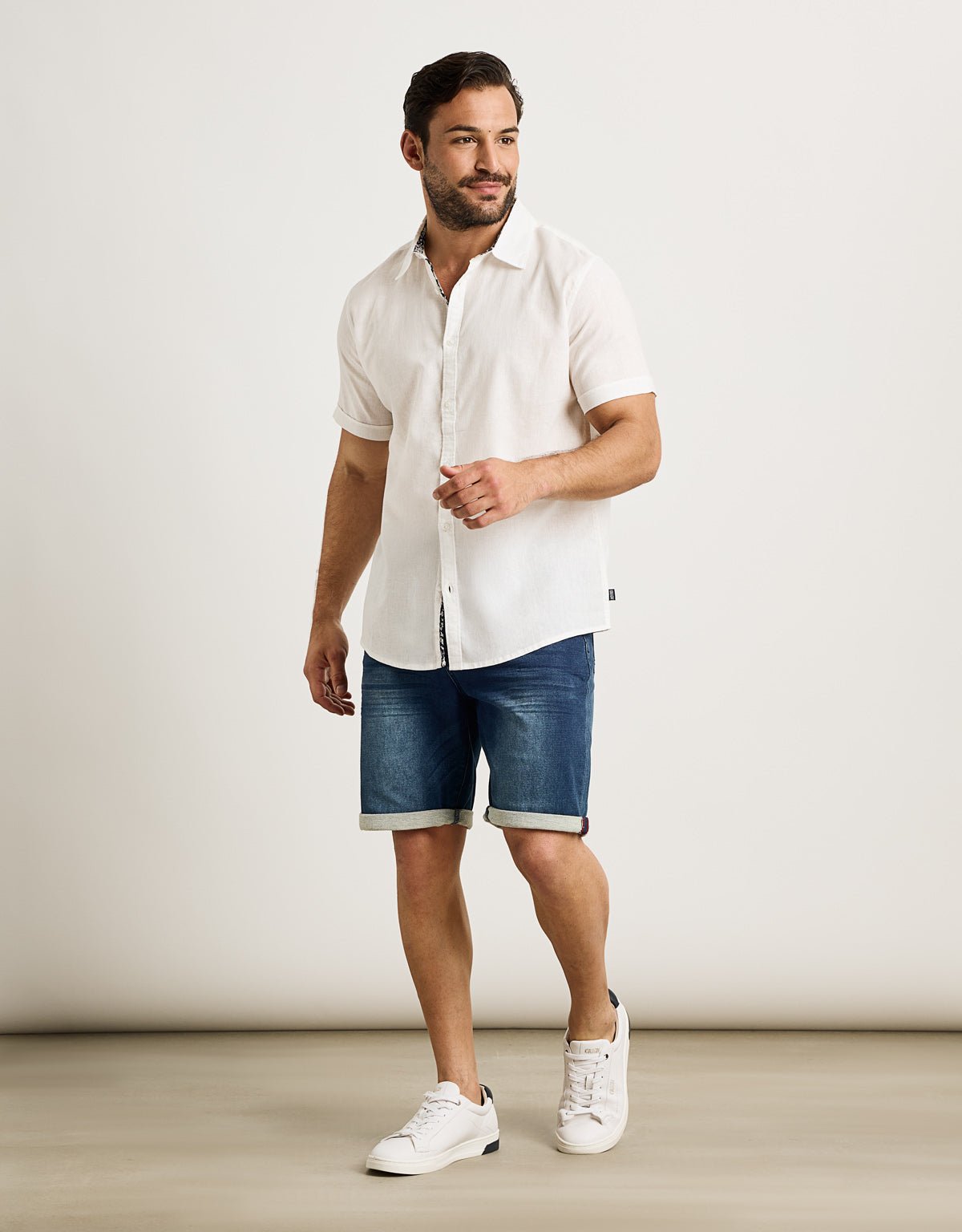 Camisa Manga Corta Blanco - Elan 7