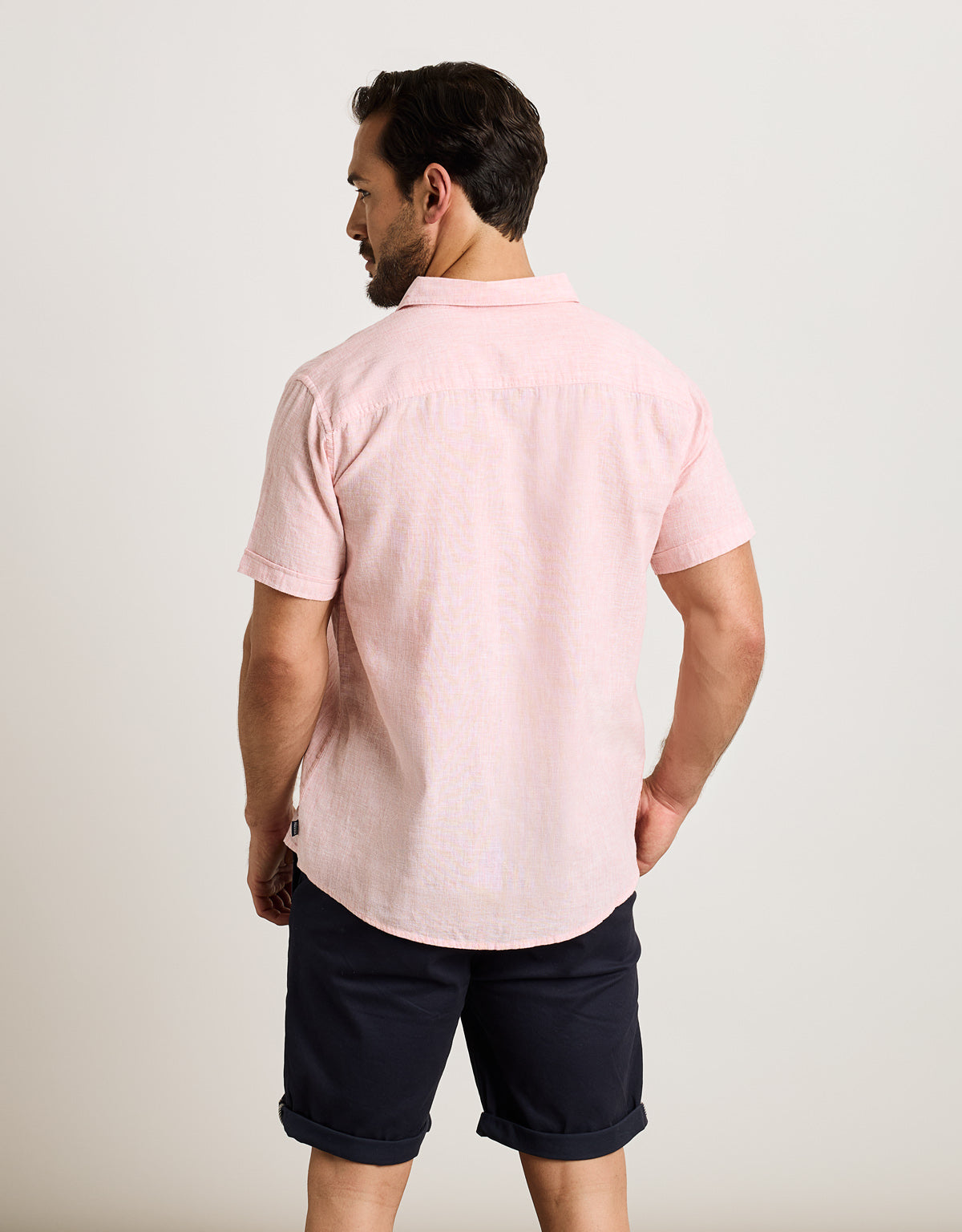 Camisa Manga Corta Rosa - Elan 3