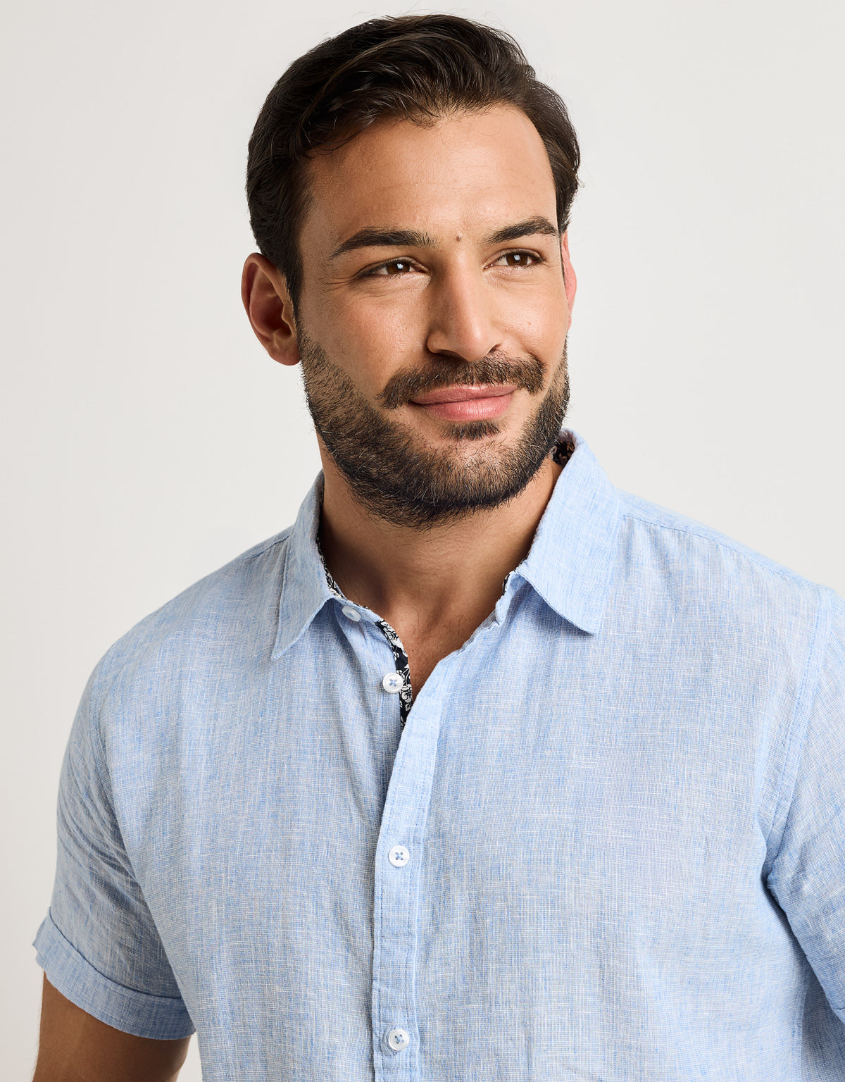 Camisa Manga Corta Azul Claro - Elan 2