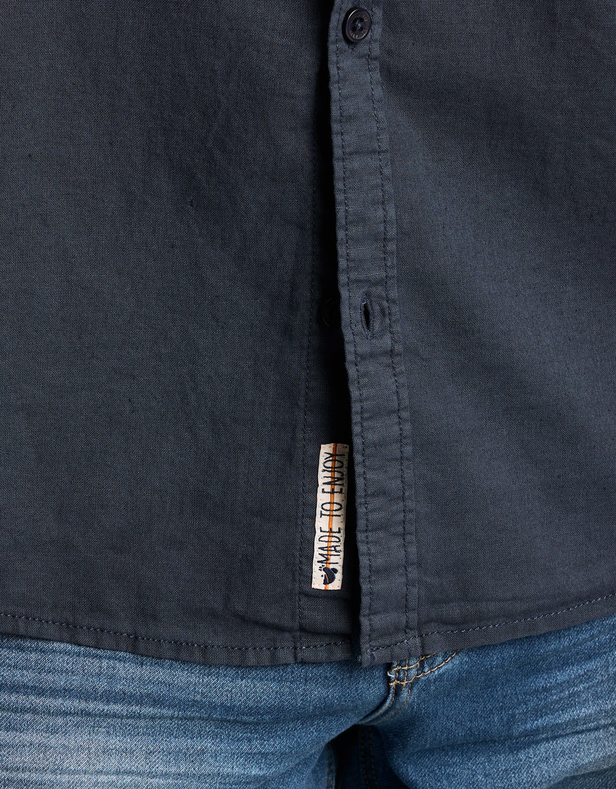 Camisa Manga Corta Azul Marino- Norla 5