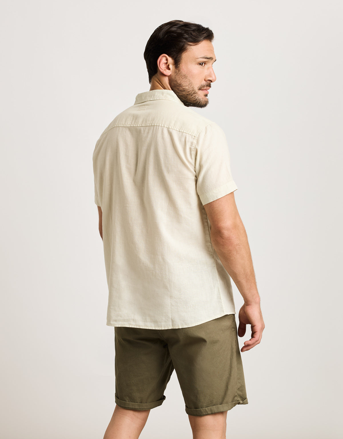 Camisa Manga Corta Beige - Norla 2