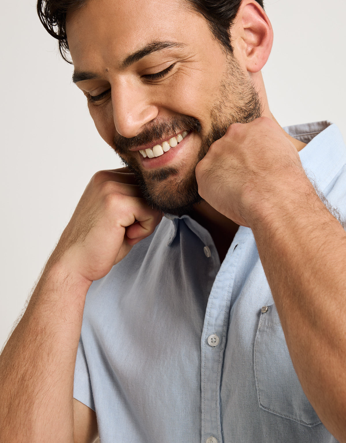 Camisa Manga Corta Azul - Folka 2