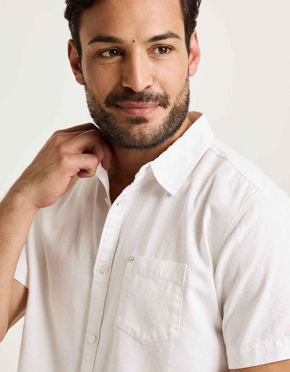 Chemise blanche à manches courtes - Folka