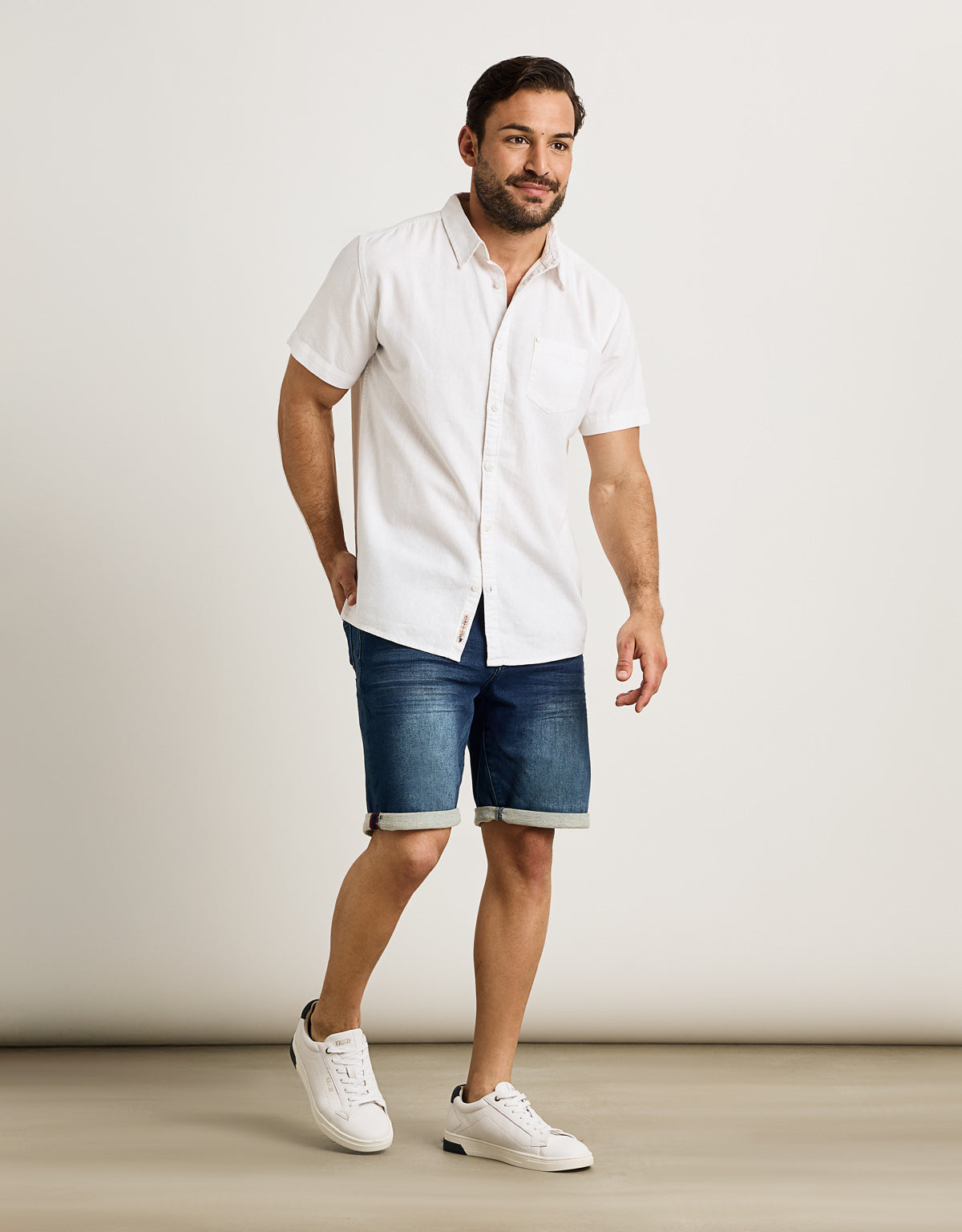 Chemise blanche à manches courtes - Folka