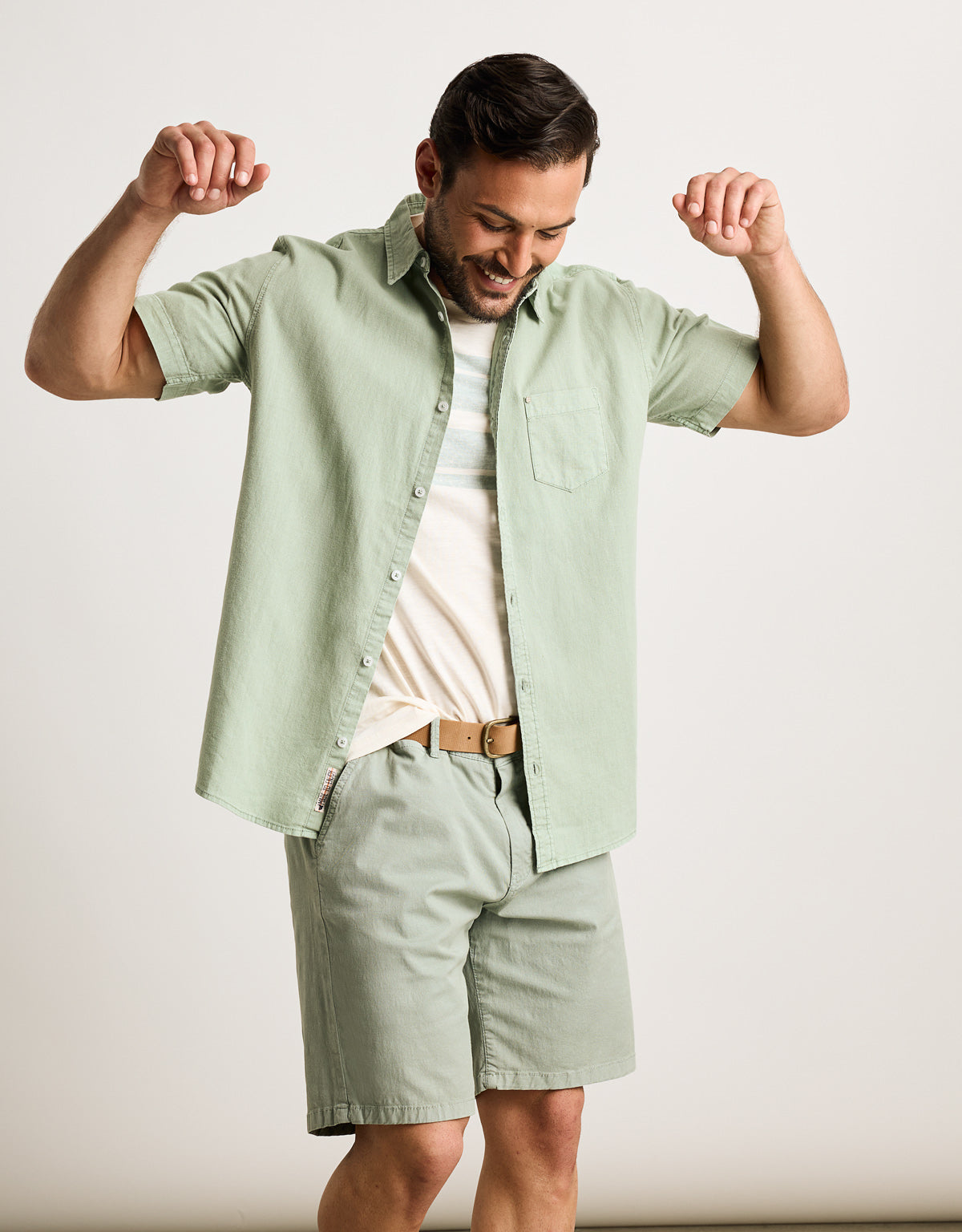 Camisa Manga Corta Verde - Folka 4