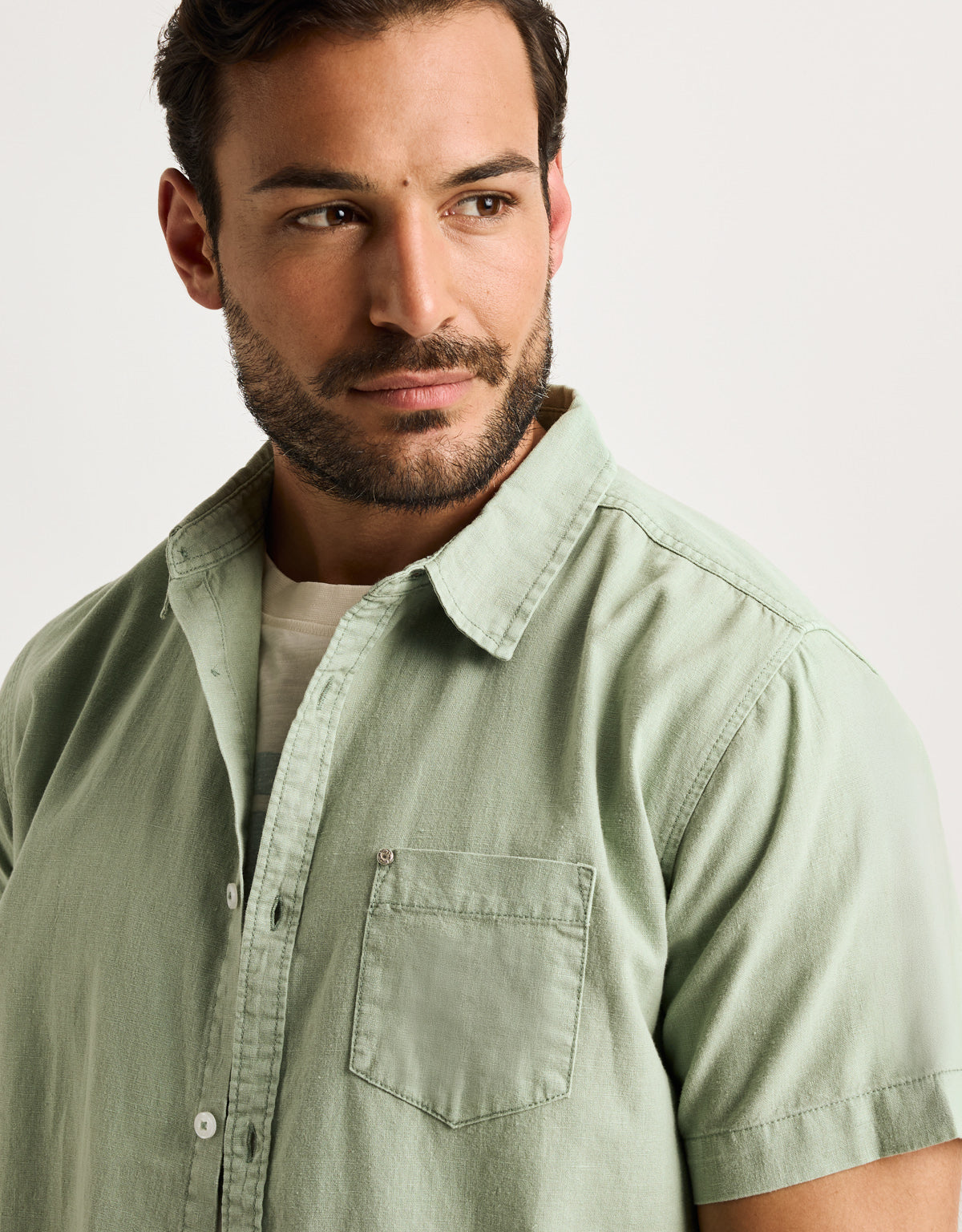 Camisa Manga Corta Verde - Folka 3