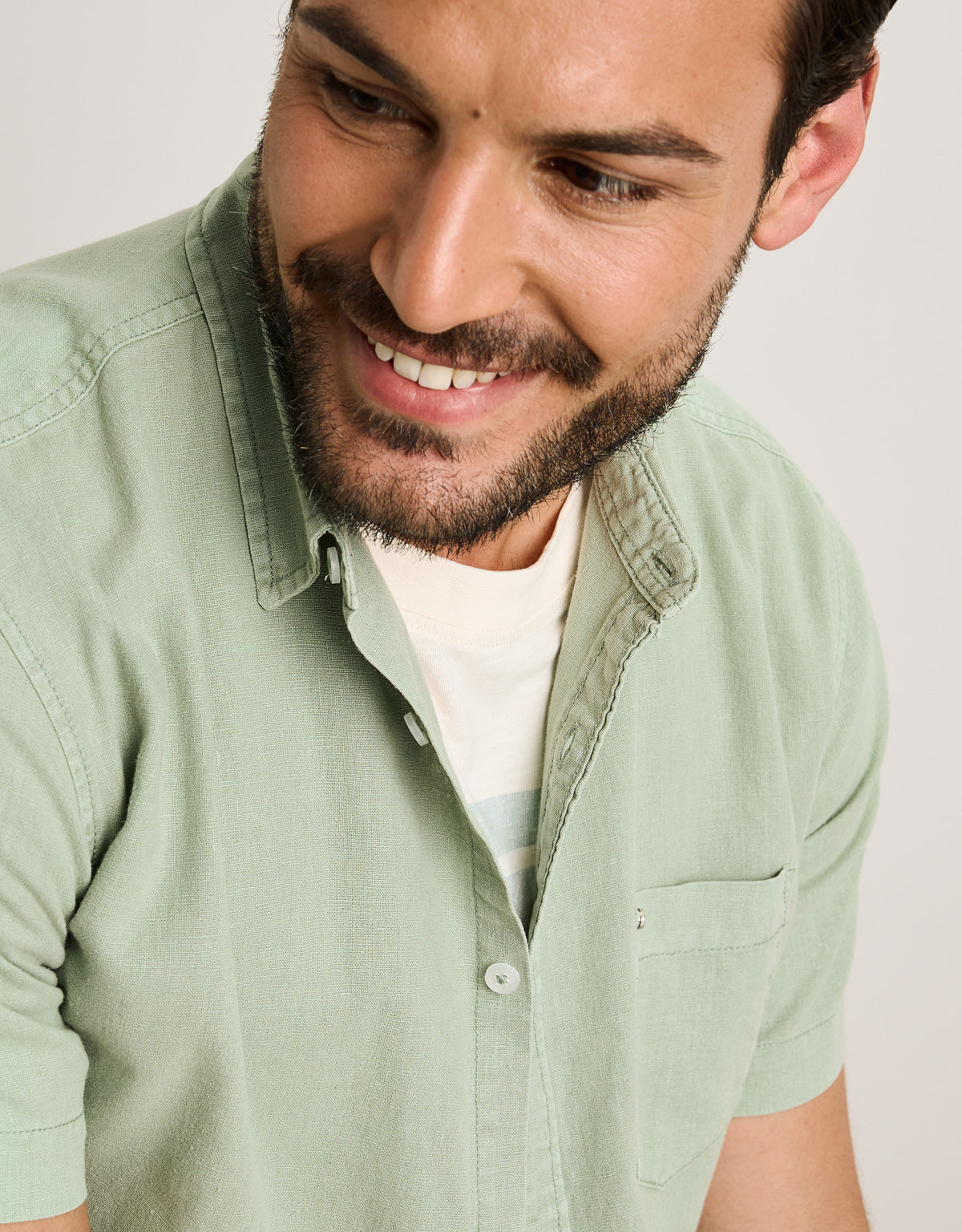 Camisa Manga Corta Verde - Folka 5