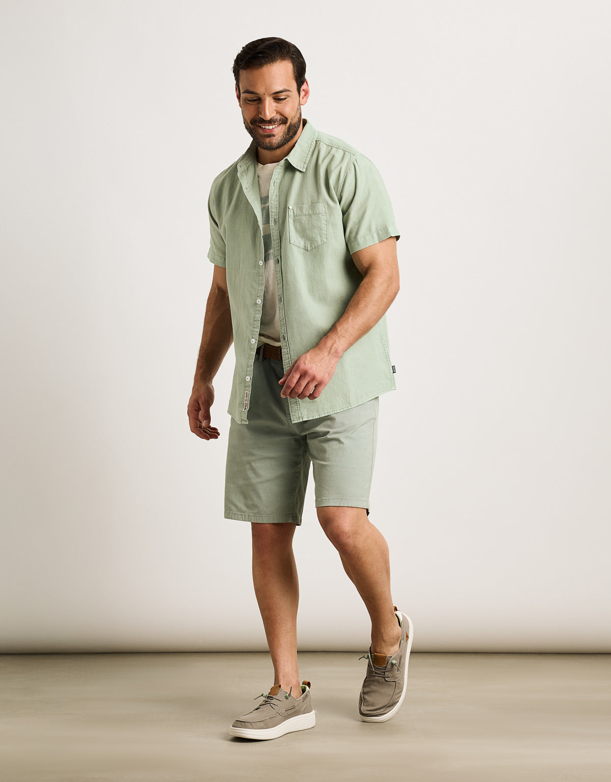 Camisa Manga Corta Verde - Folka 6