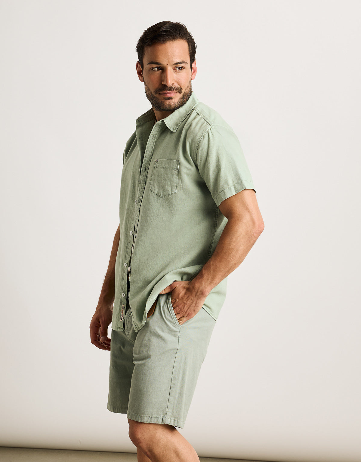 Camisa Manga Corta Verde - Folka