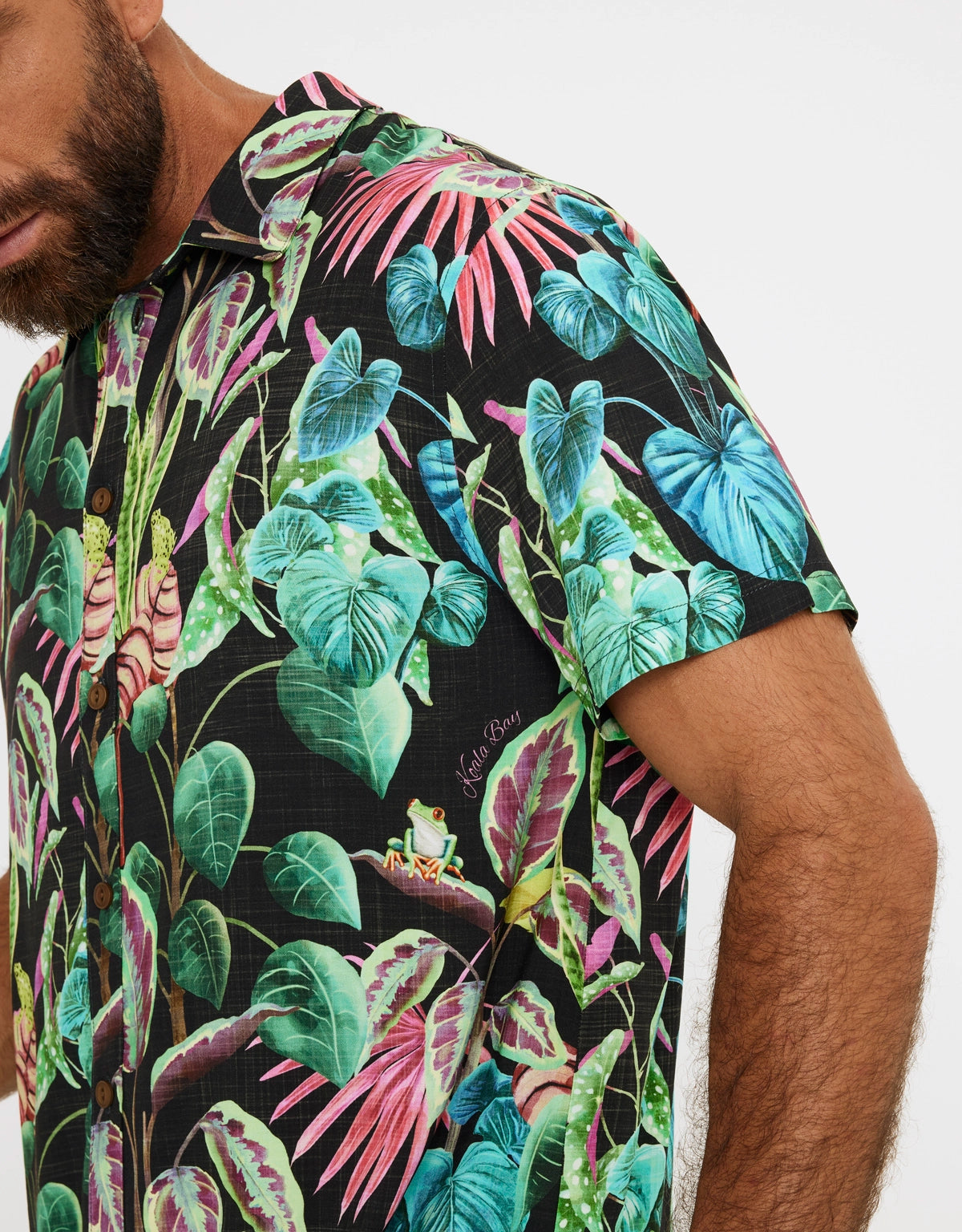 Camisa Manga Corta Estampado Tropical - Pirace