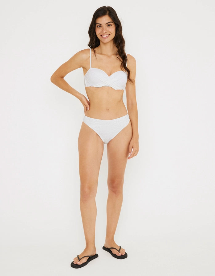 Bas de Maillot de Bain Blanc - Bicela