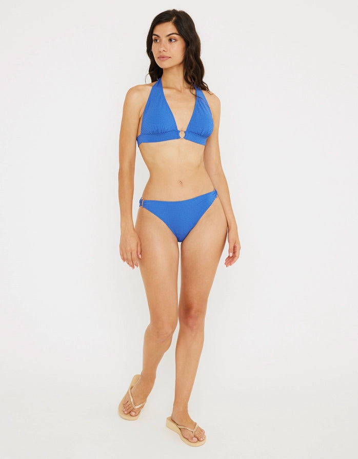Blue Halter Multi-Position Bikini Top - Den