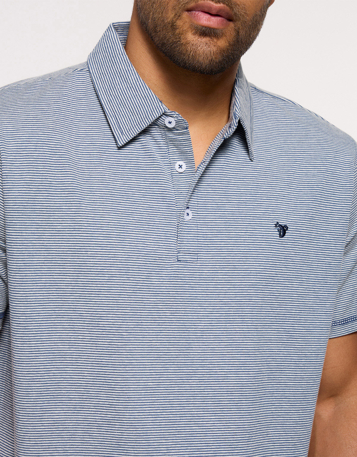 Polo Manga Corta Azul - Disi 4