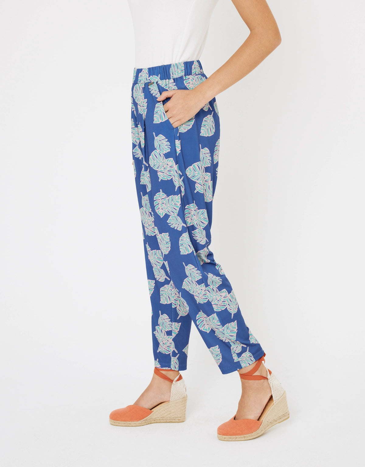 Pantalón Largo Fluido Cintura Elásica - Marlena