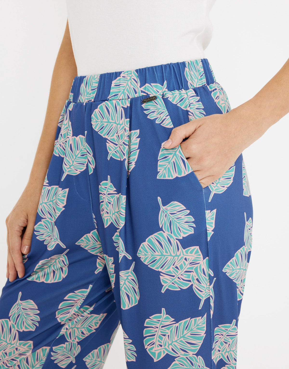 Pantalón Largo Fluido Cintura Elásica - Marlena