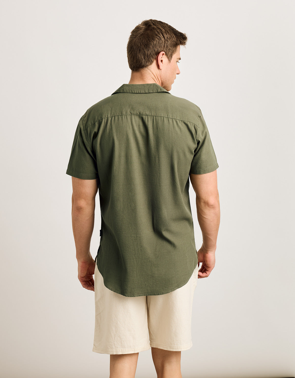Camisa Manga Corta Verde Militar - Nikima