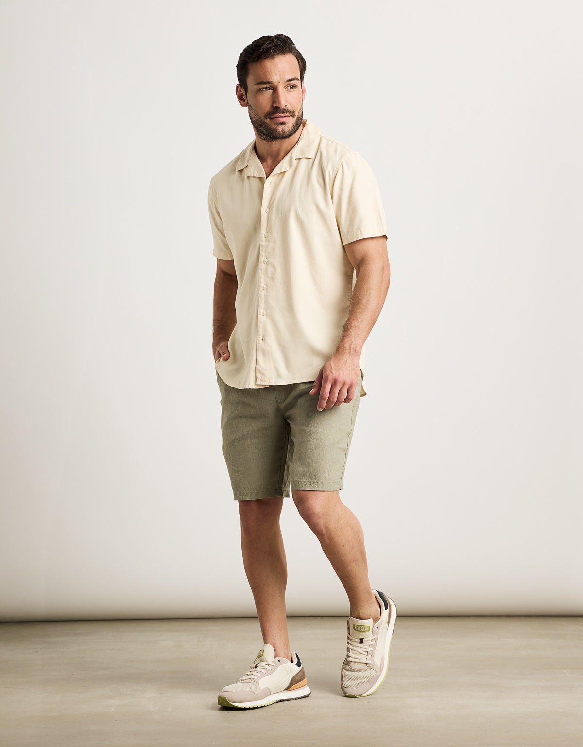 Camisa Manga Corta Vainilla - Nikima 5