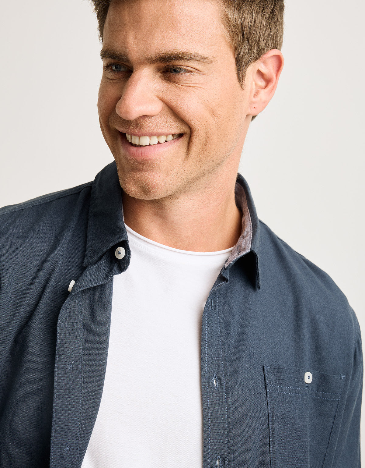 Camisa Manga Larga Azul Marino - Pouka 4