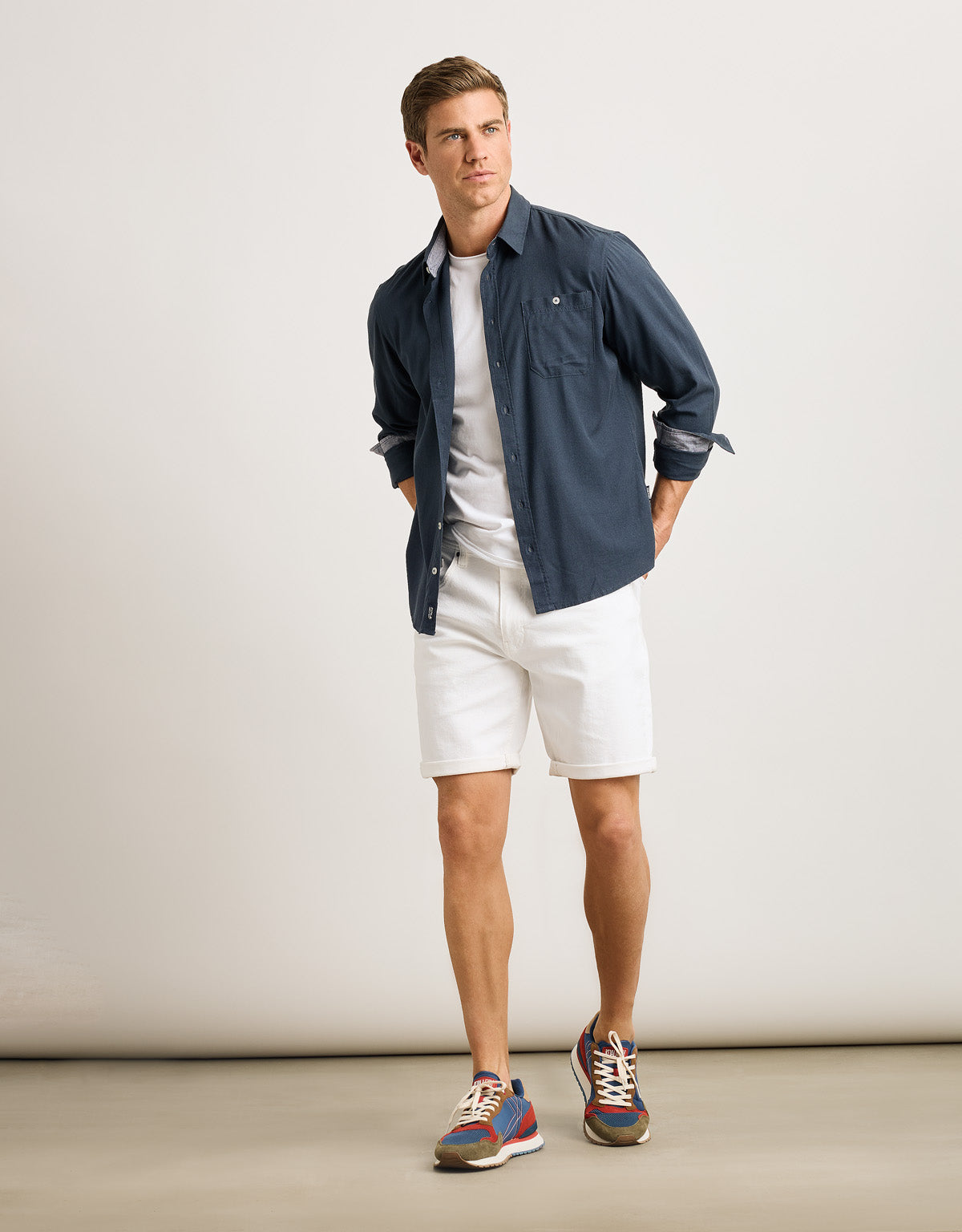 Camisa Manga Larga Azul Marino - Pouka 6