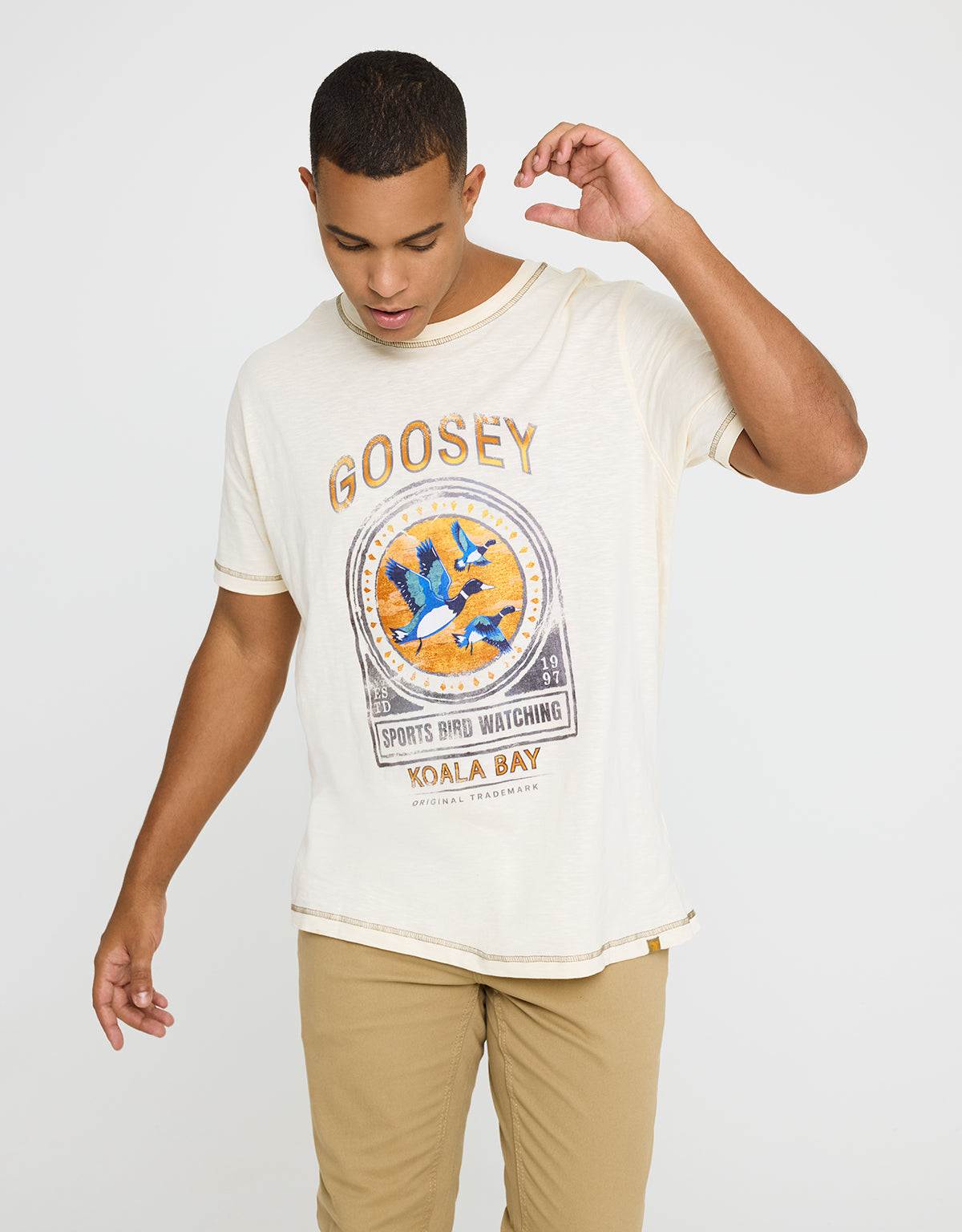 Camiseta Manga Corta Estampado - Goose