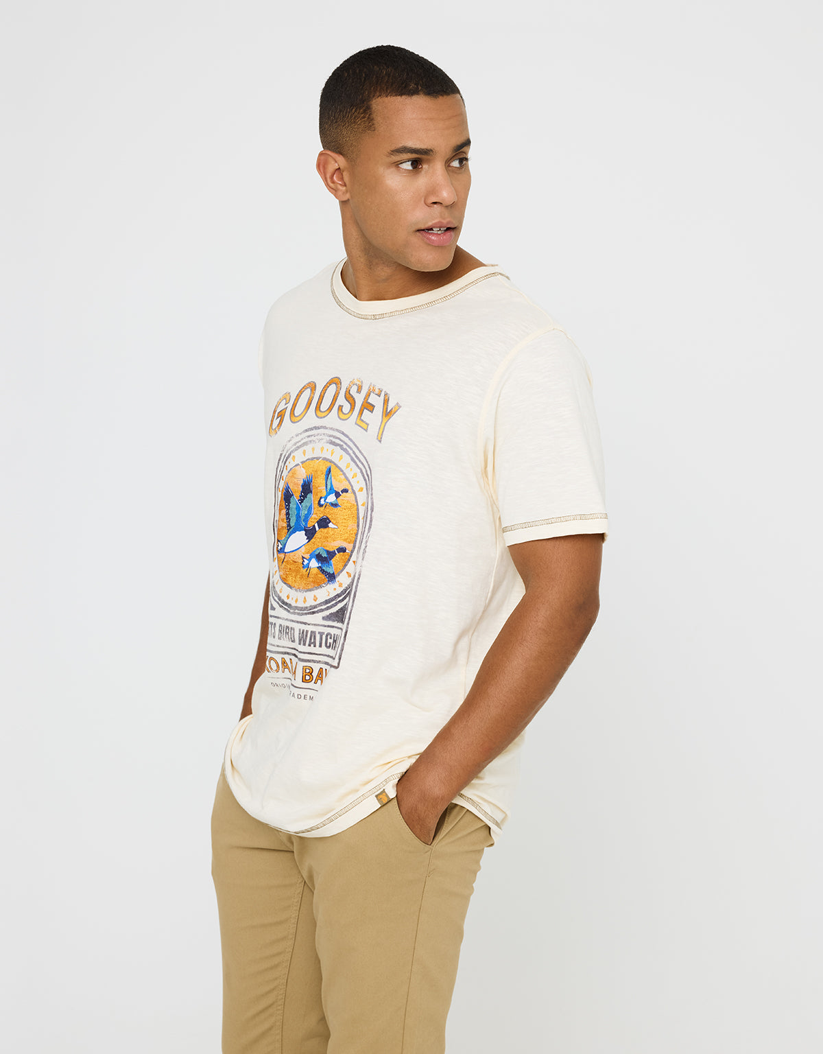 Camiseta Manga Corta Estampado - Goose