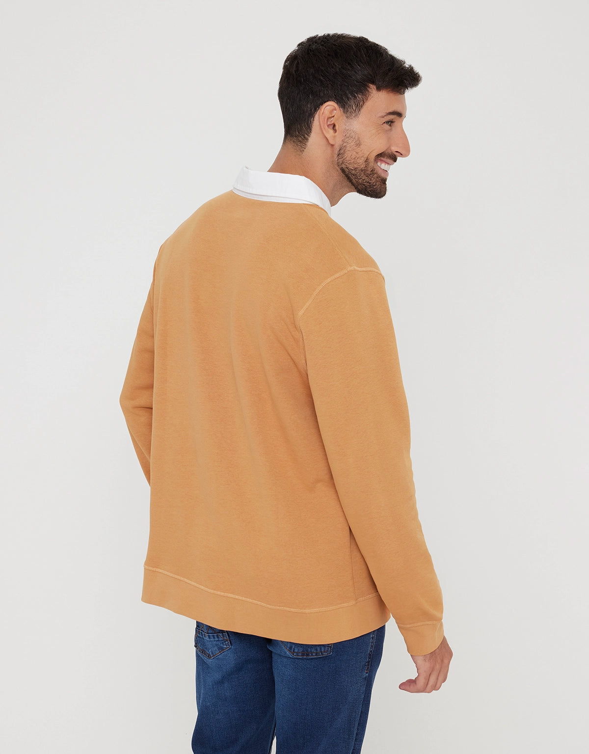 Polo Manga Larga Camel - Panay