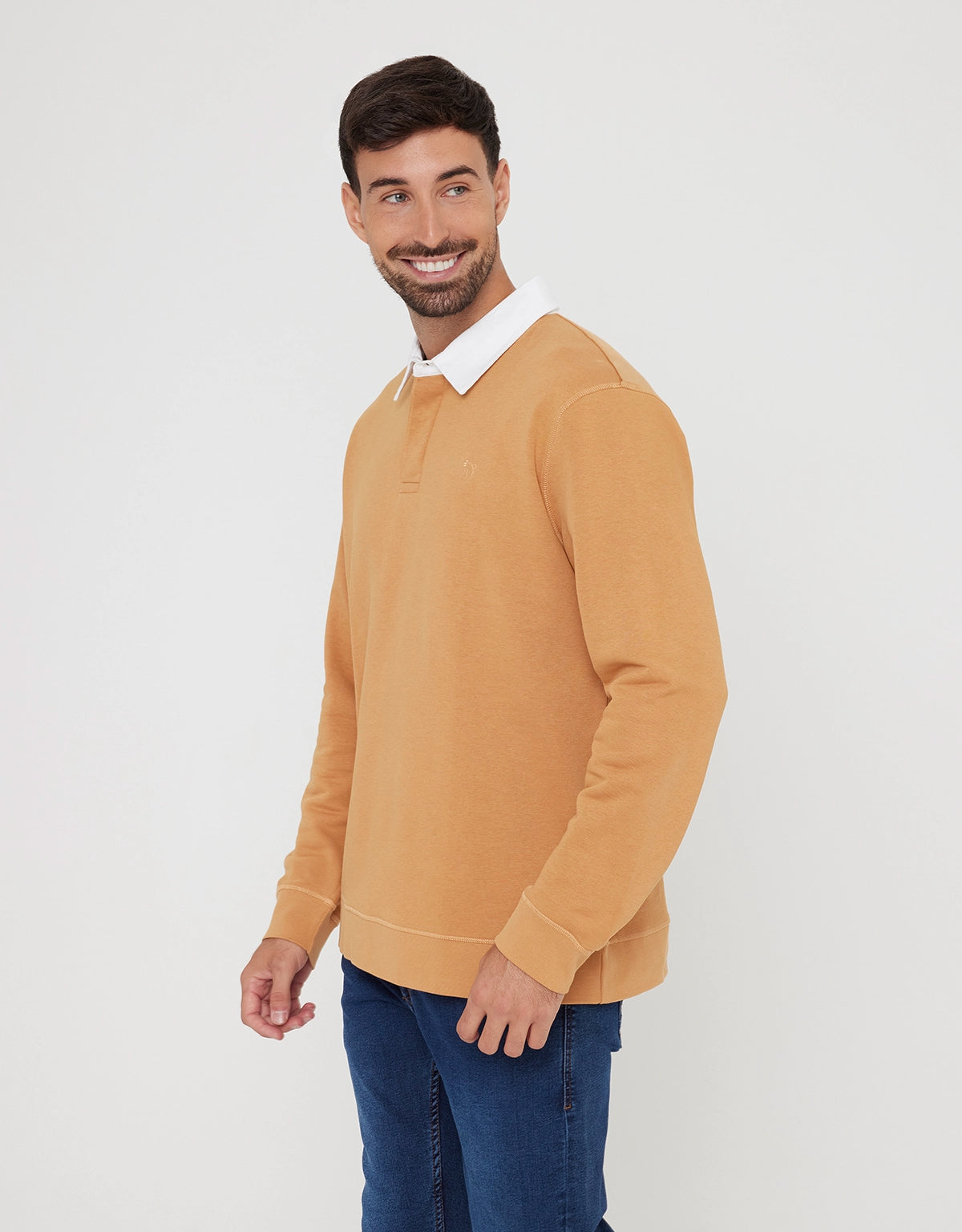 Polo Manga Larga Camel - Panay