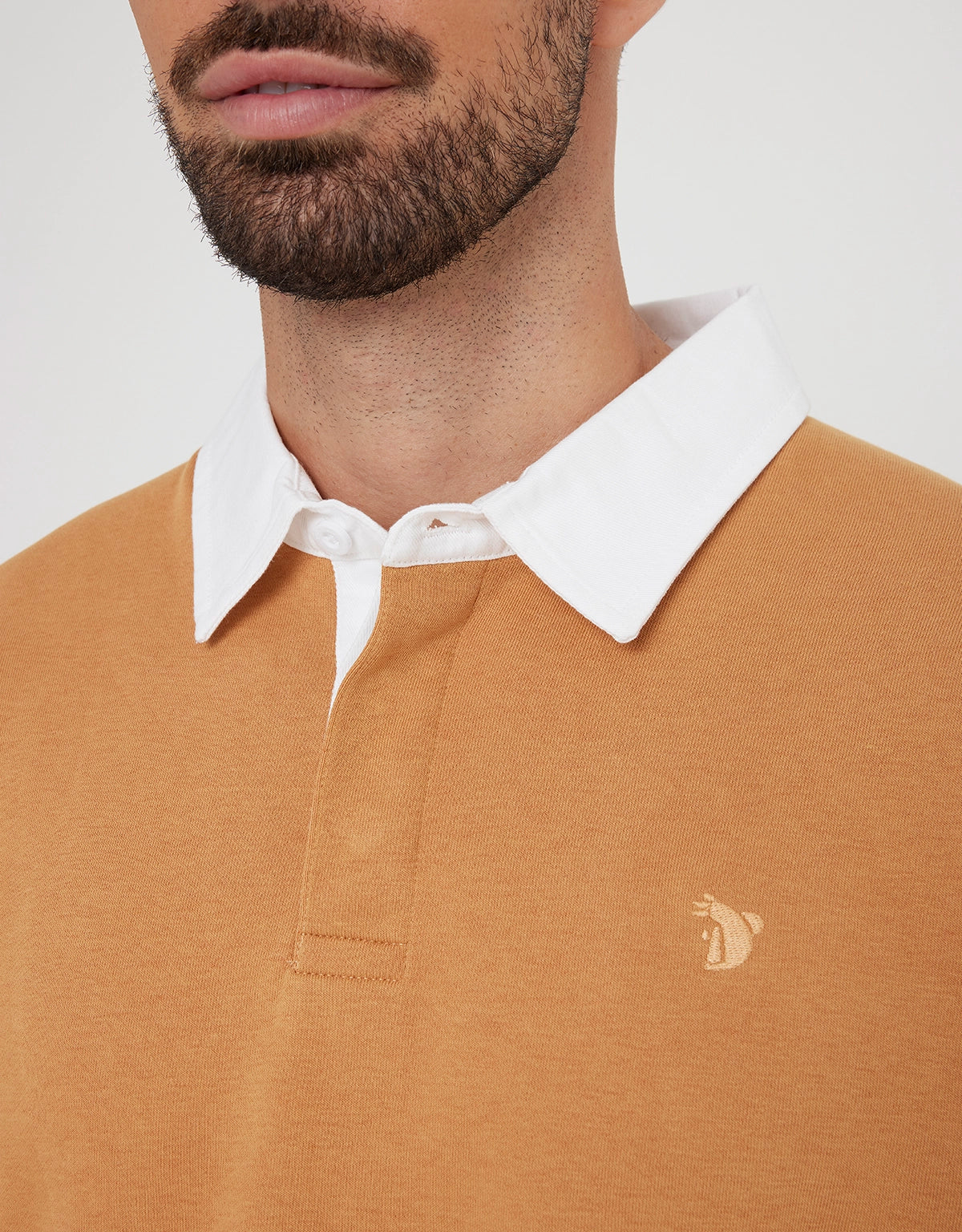 Polo Manga Larga Camel - Panay