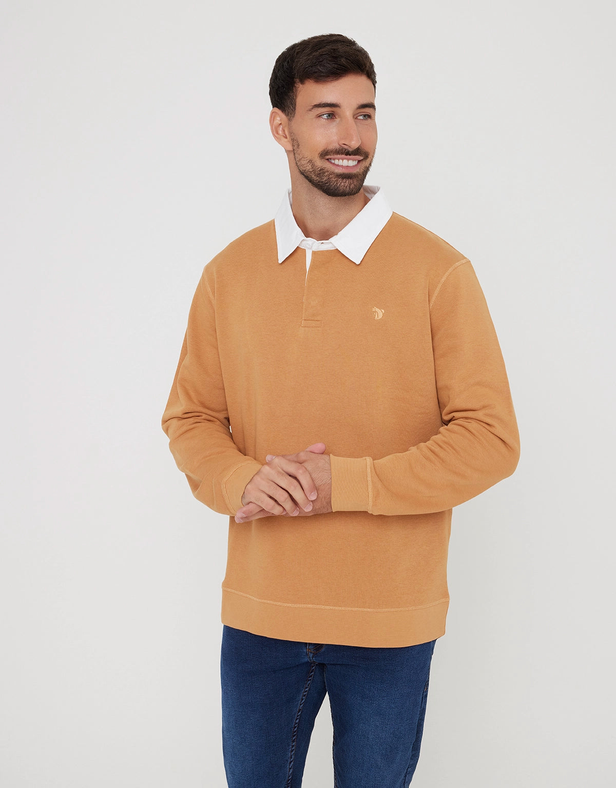 Polo Manga Larga Camel - Panay