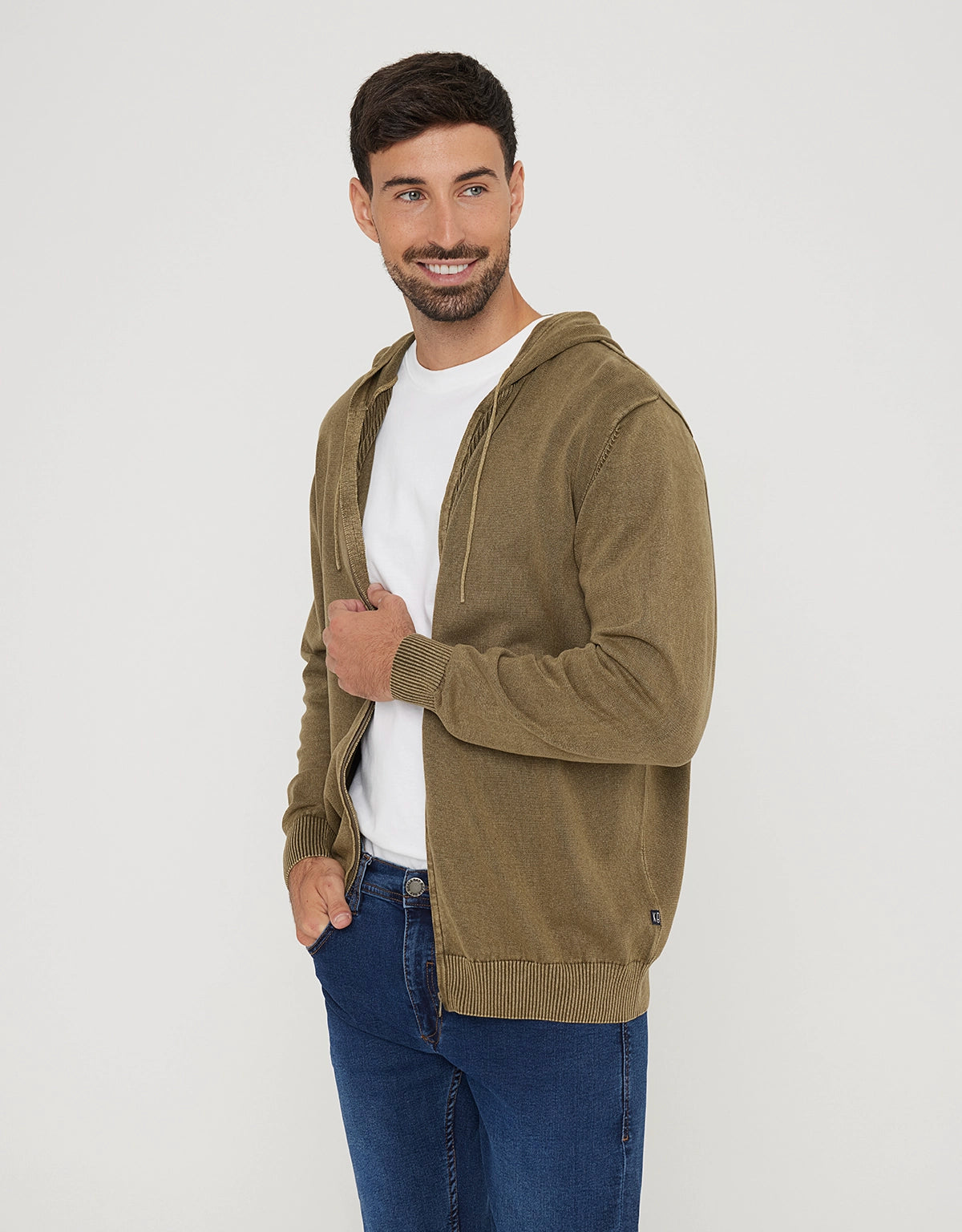 Sudadera con Capucha Caqui - Rys