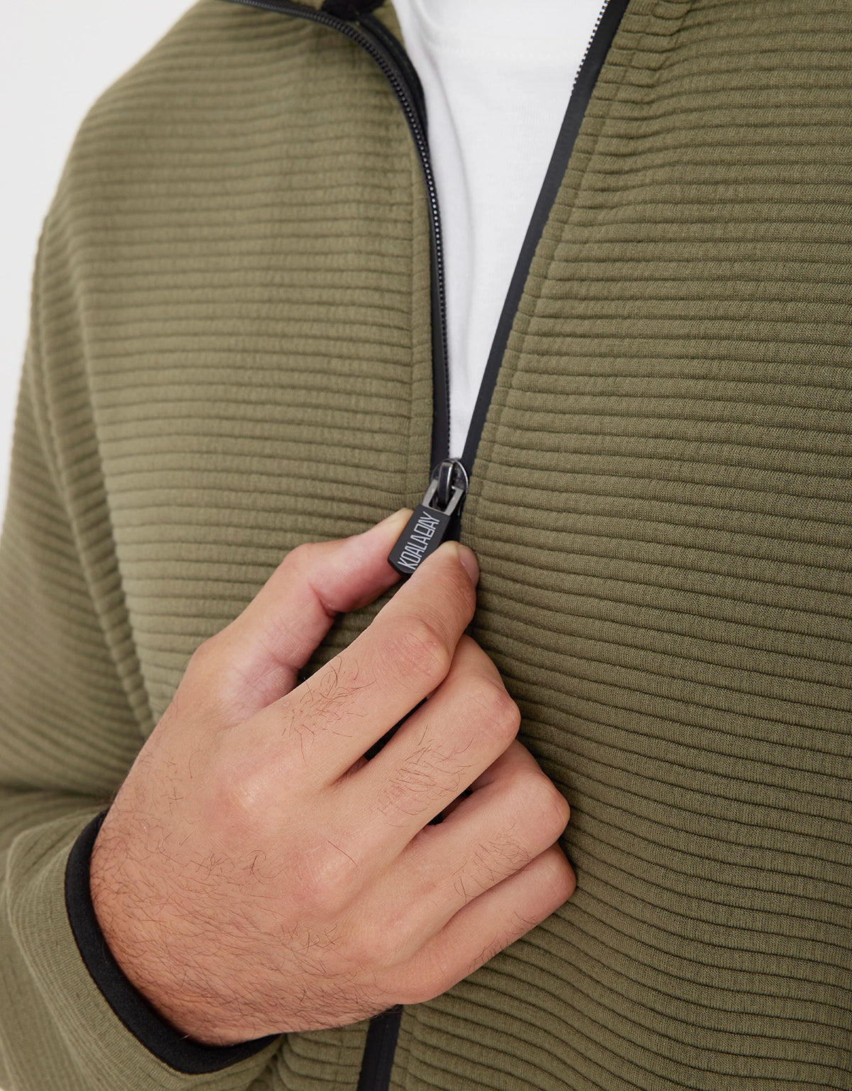 Chaqueta Cremallera Caqui - Tigio