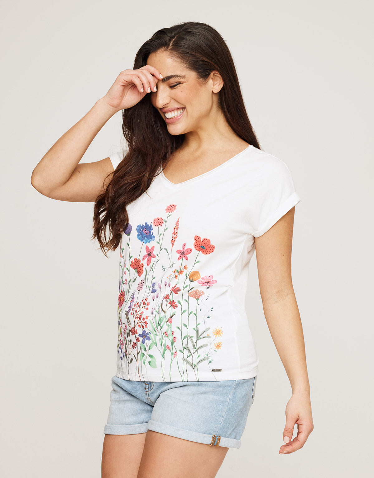 Camiseta Manga Corta Estampado - Floyote