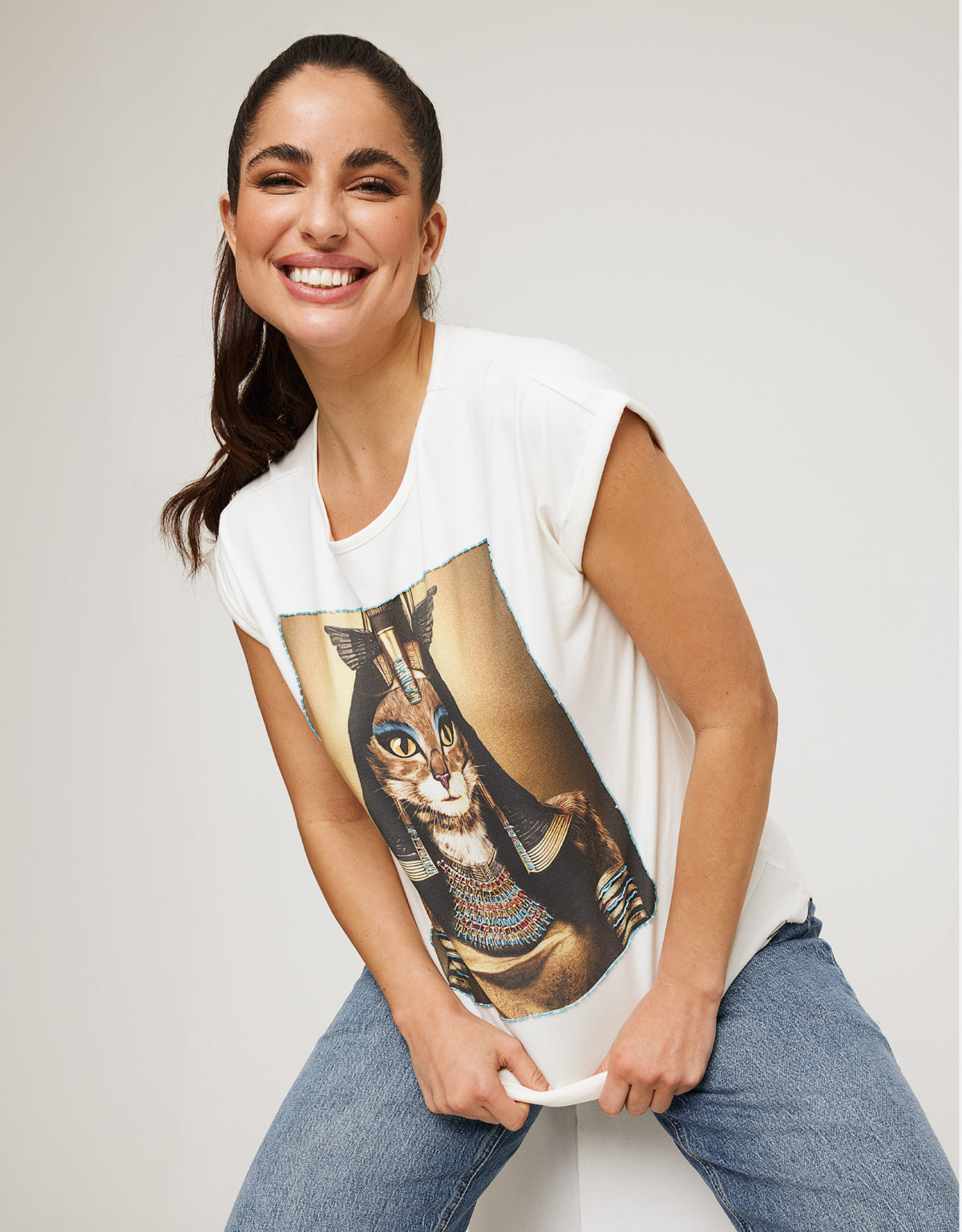 Camiseta Manga Corta Estampado - Cleogata