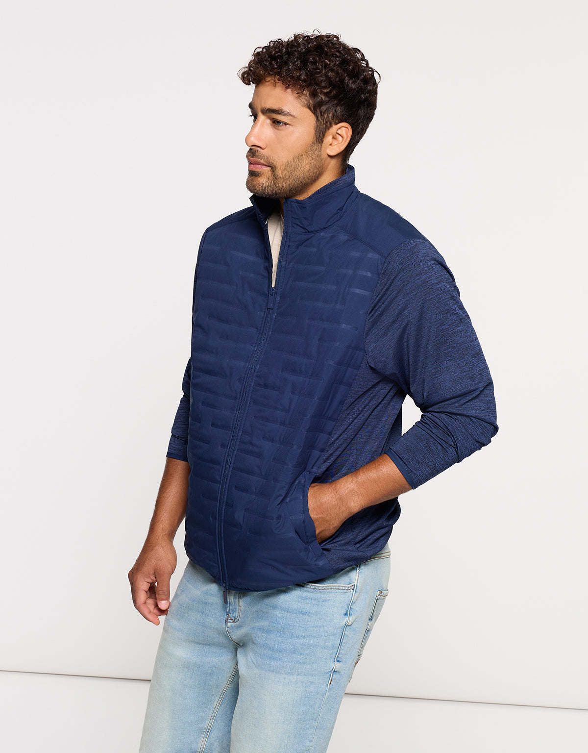 Chaqueta Ligera con Cremallera Azul - Phu 2