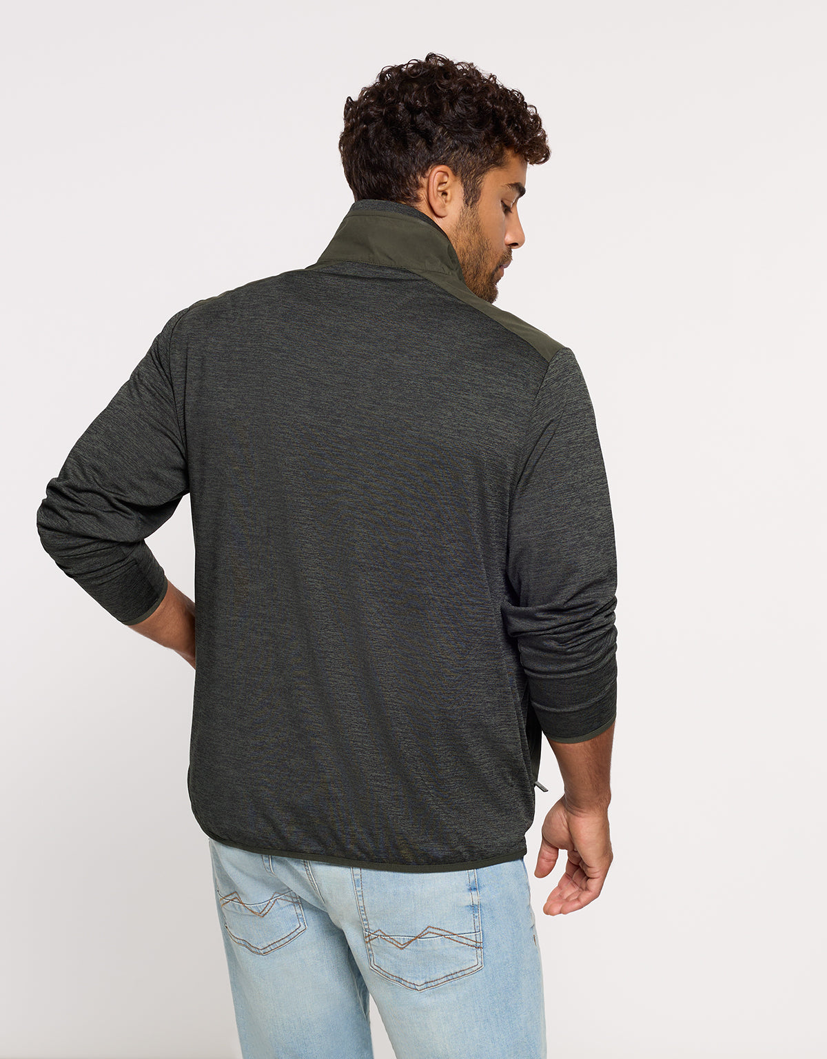 Chaqueta Ligera con Cremallera Caqui - Phu 4