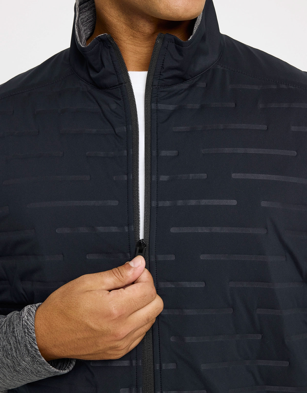 Chaqueta Ligera con Cremallera Gris - Phu