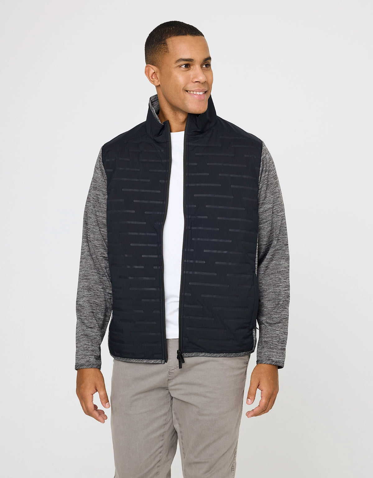 Chaqueta Ligera con Cremallera Gris - Phu