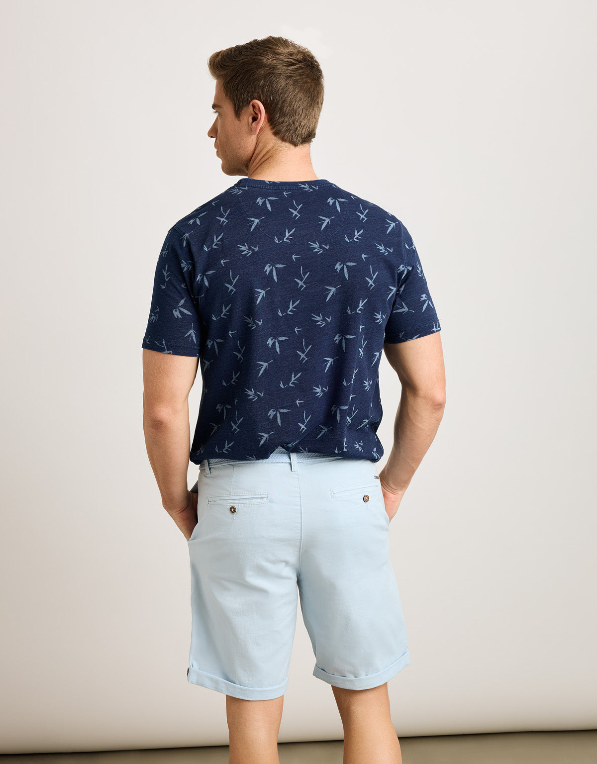 Camiseta Manga Corta Azul Marino - Vioca 3