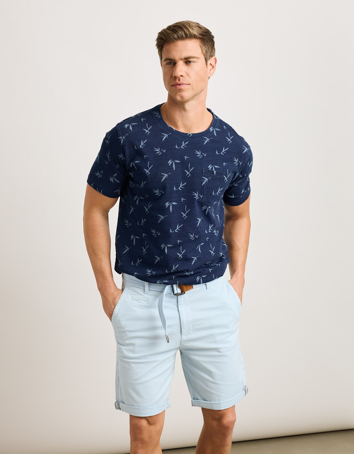 Camiseta Manga Corta Azul Marino - Vioca