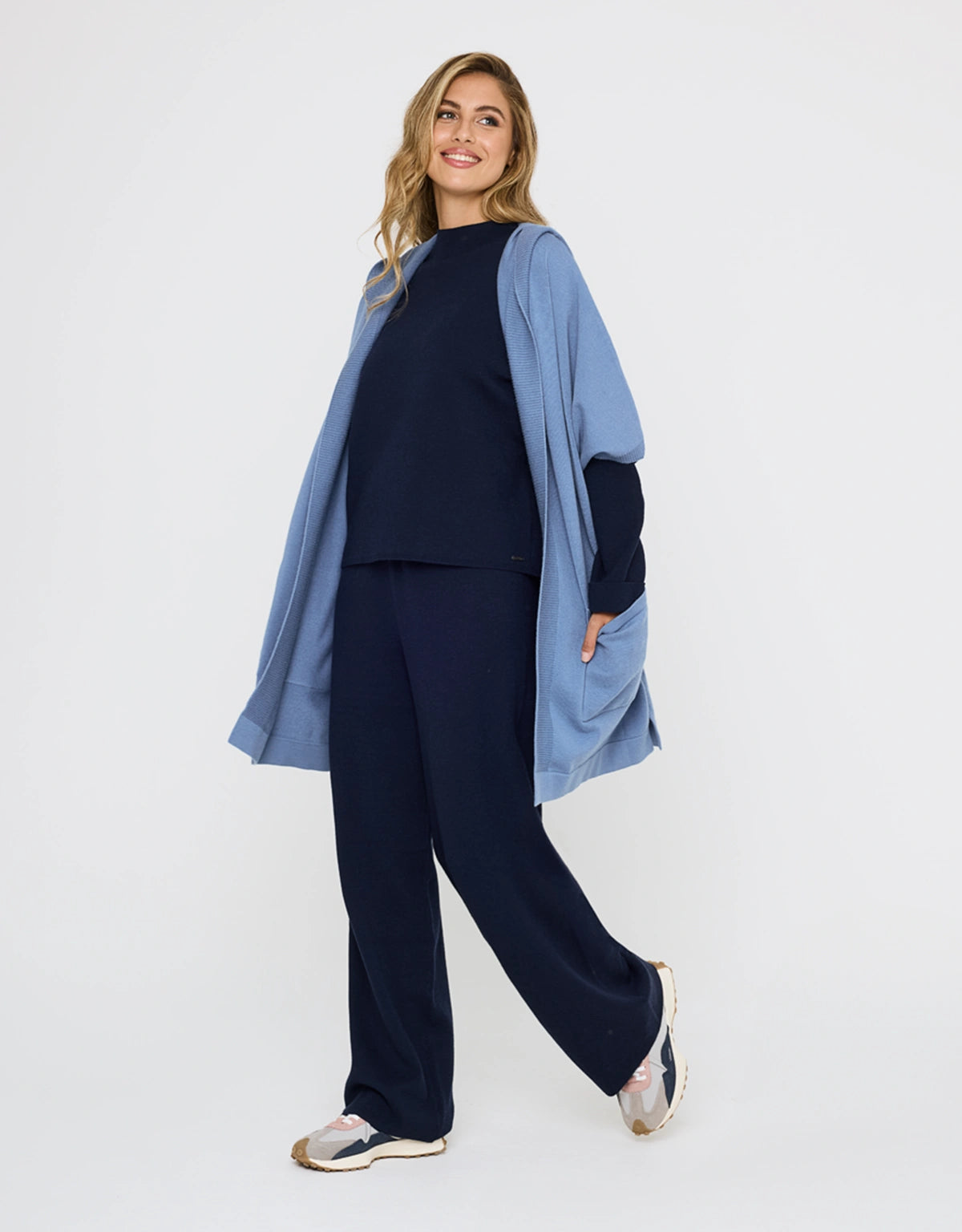 Poncho Abierto Azul - Alfonti