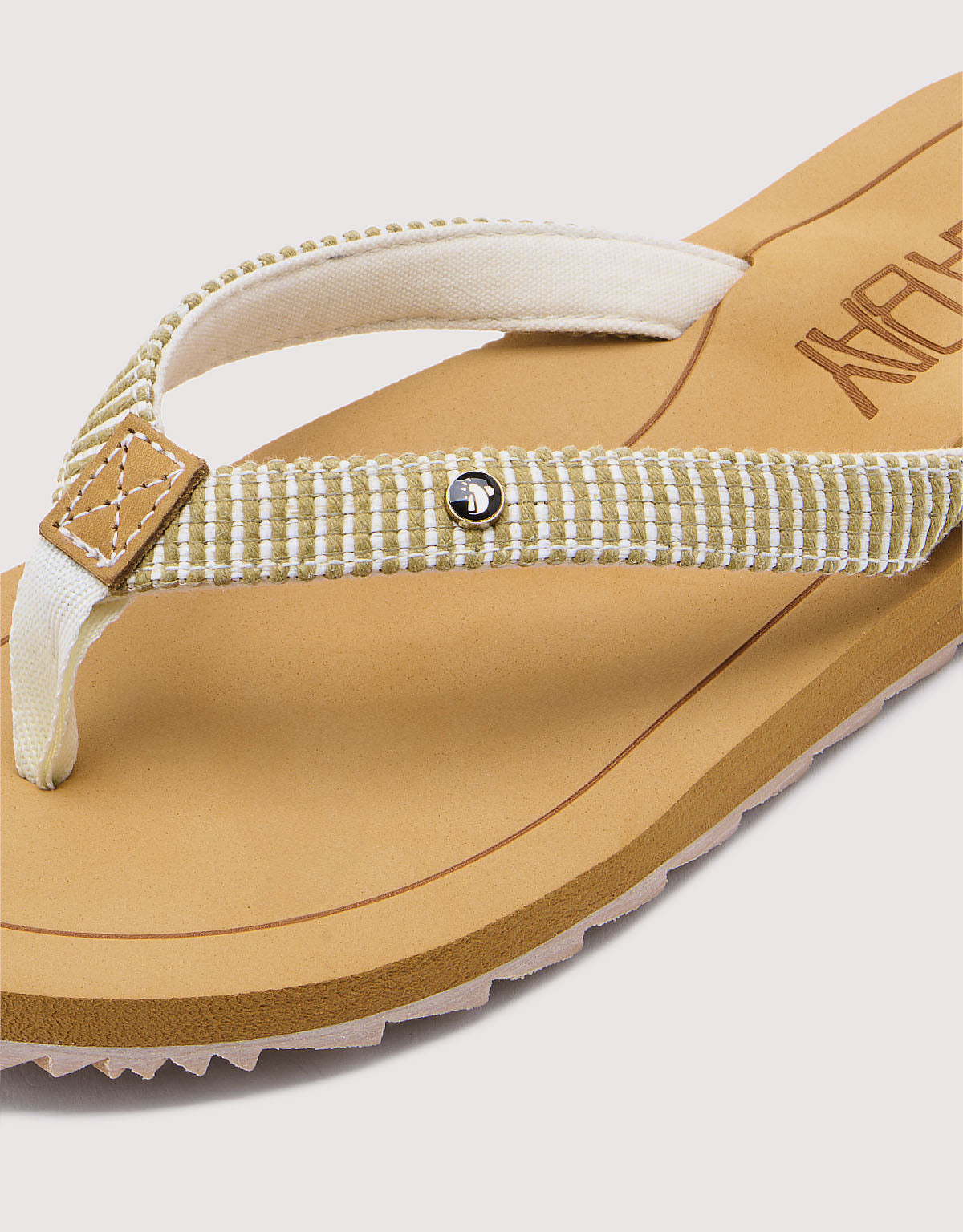 Keil-Flip-Flops Beige - Kovira