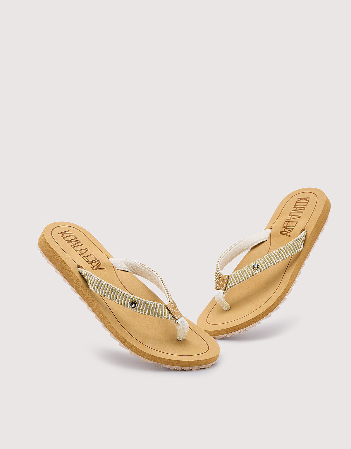 Keil-Flip-Flops Beige - Kovira