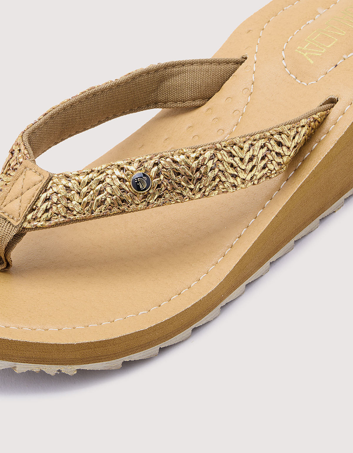 Wedge Flip Flops Braun - Levix