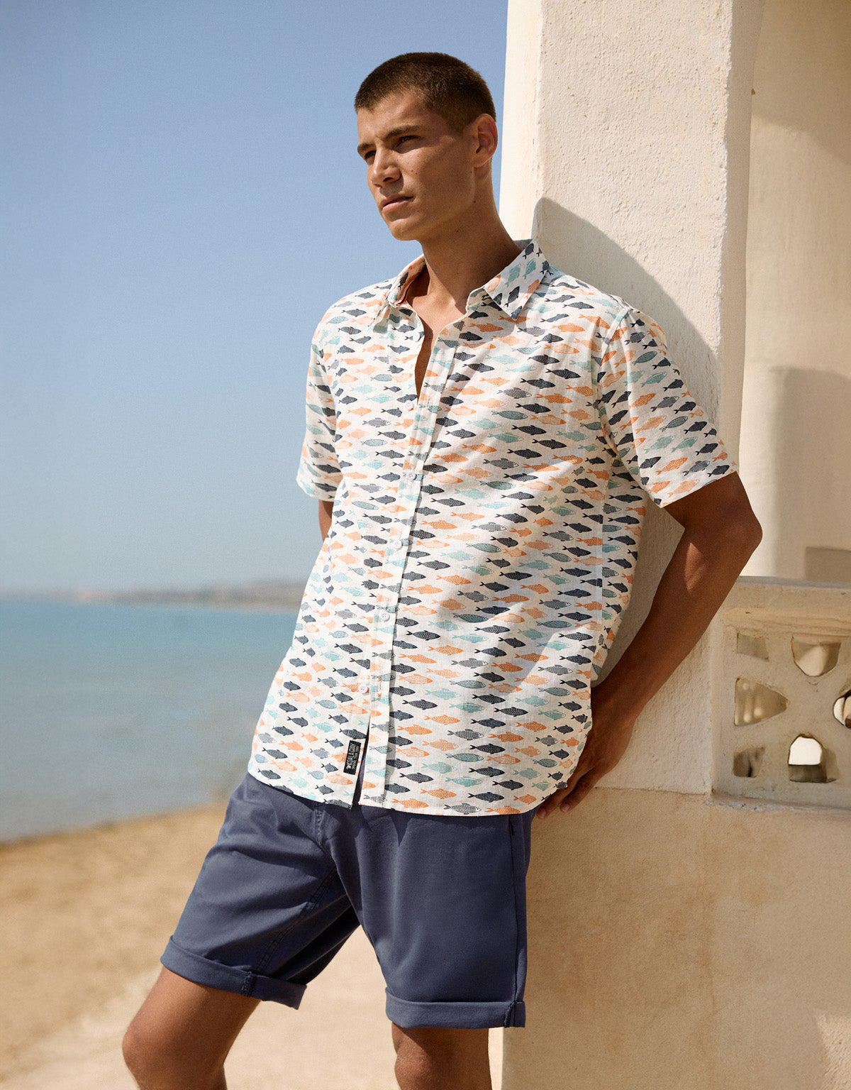 Camisa Manga Corta Naranja - Rosspe