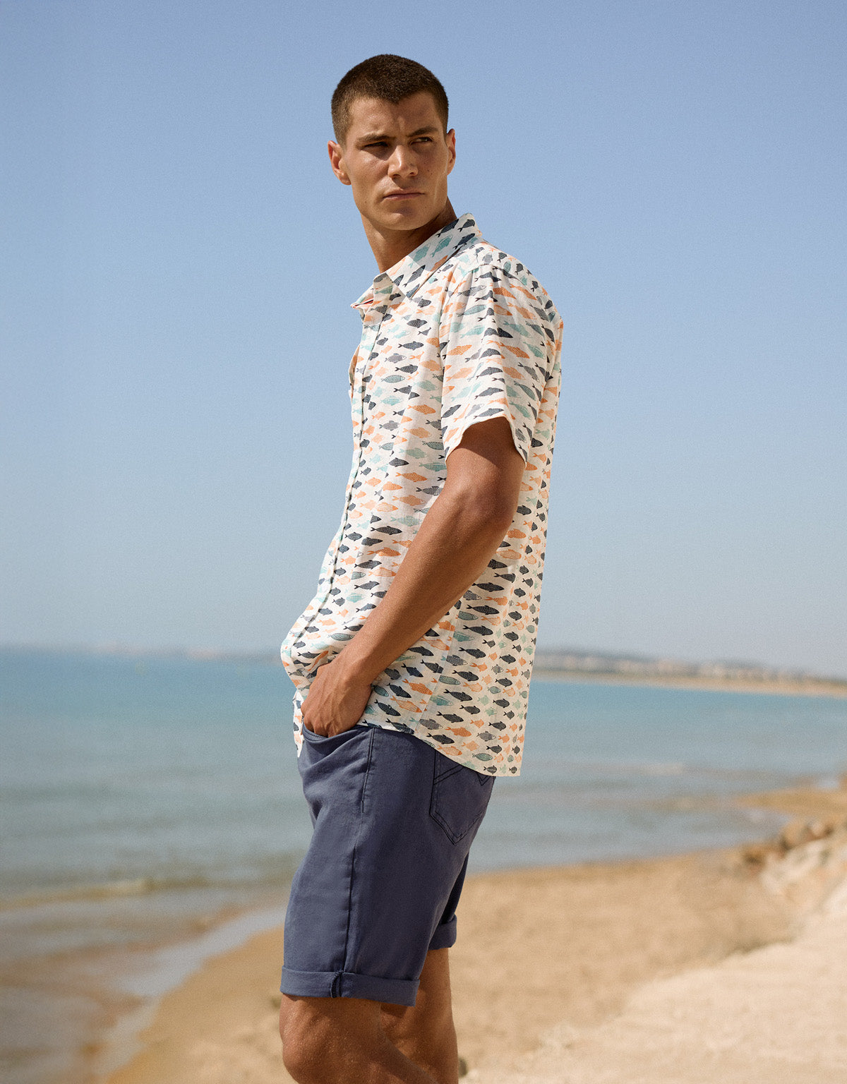 Camisa Manga Corta Naranja - Rosspe 4