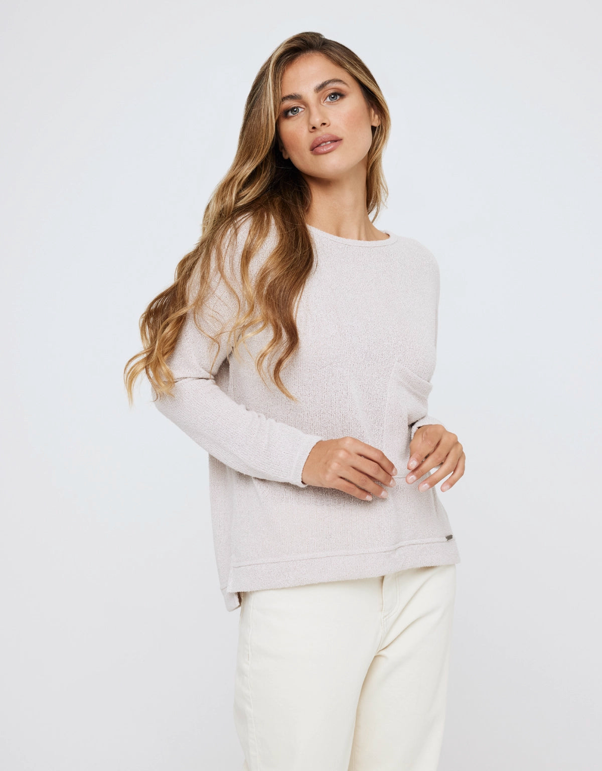 Jersey Manga Larga Beige - Loralex