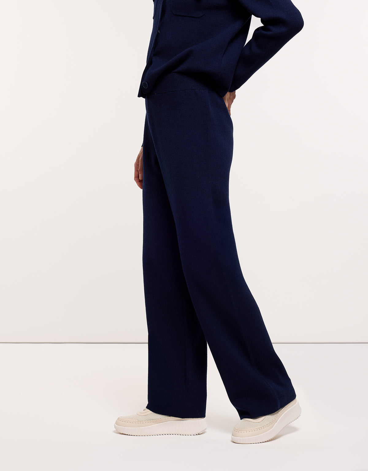 Pantalón de Punto Azul Marino - Yamiki 3