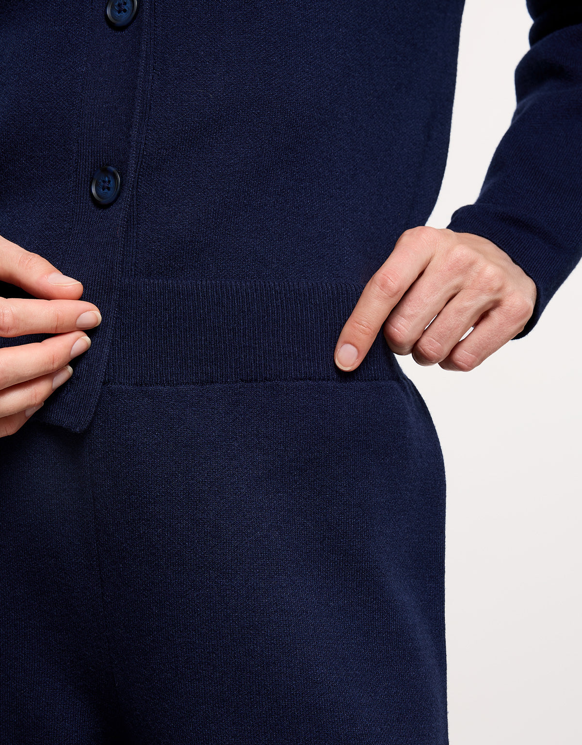 Pantalón de Punto Azul Marino - Yamiki 5