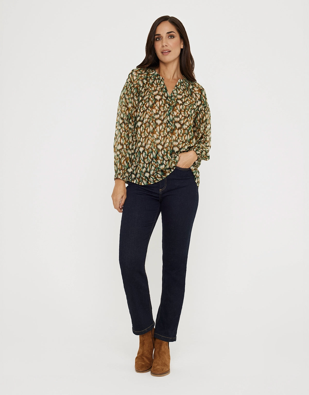 Camisa Manga Larga Estampada - Handy