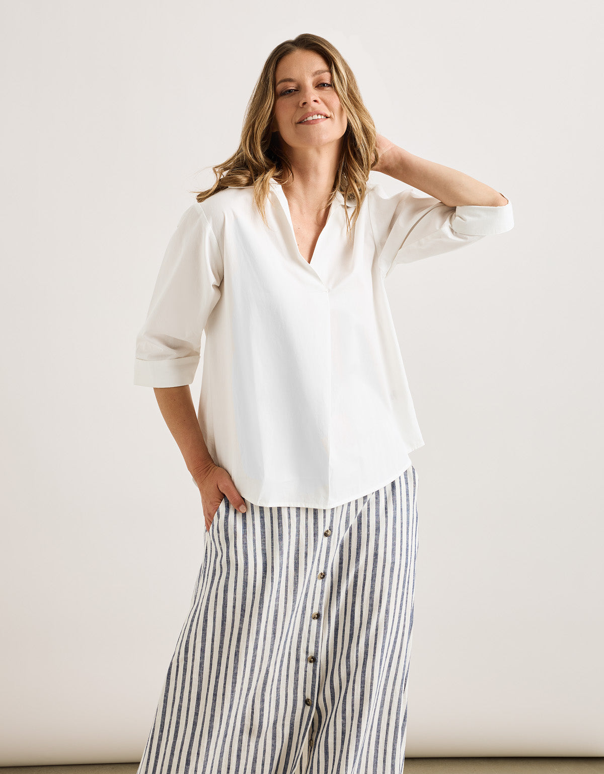 Camisa Oversize Blanco - Lospine